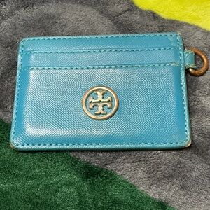 Tory Burch Turquoise Card Holder